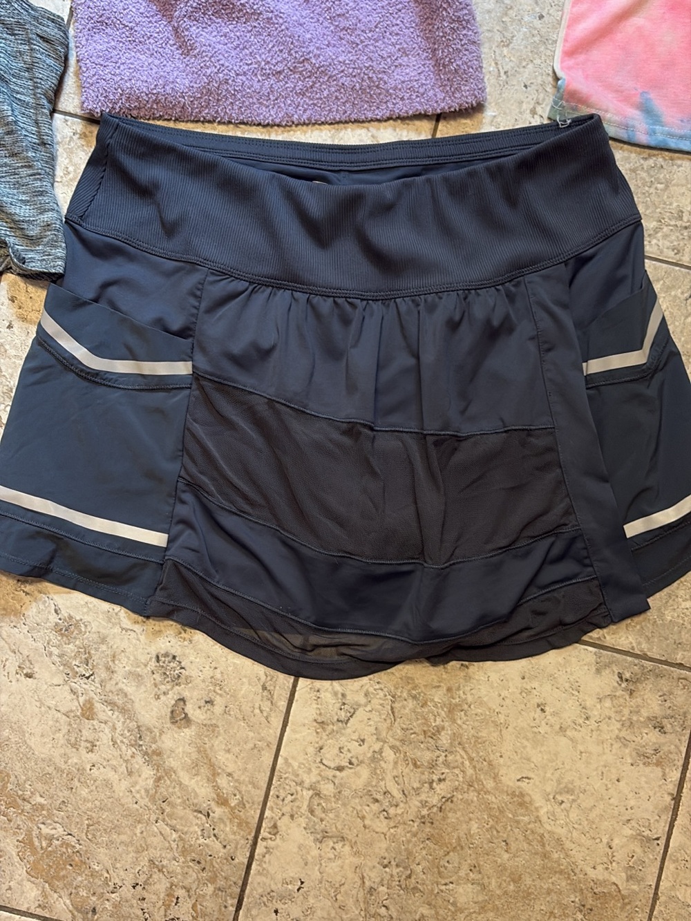 Women's Athletic Circle Skirt with Reflective Trim